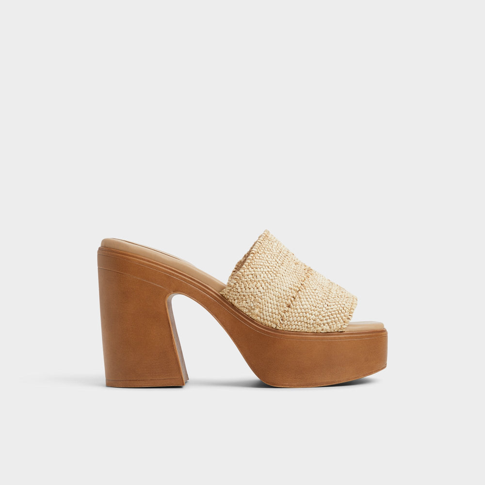 Aldo Maysee Natural Women's Platform sandals - Heeled mule, Platform
