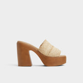 Aldo Maysee Natural Women's Platform sandals - Heeled mule, Platform