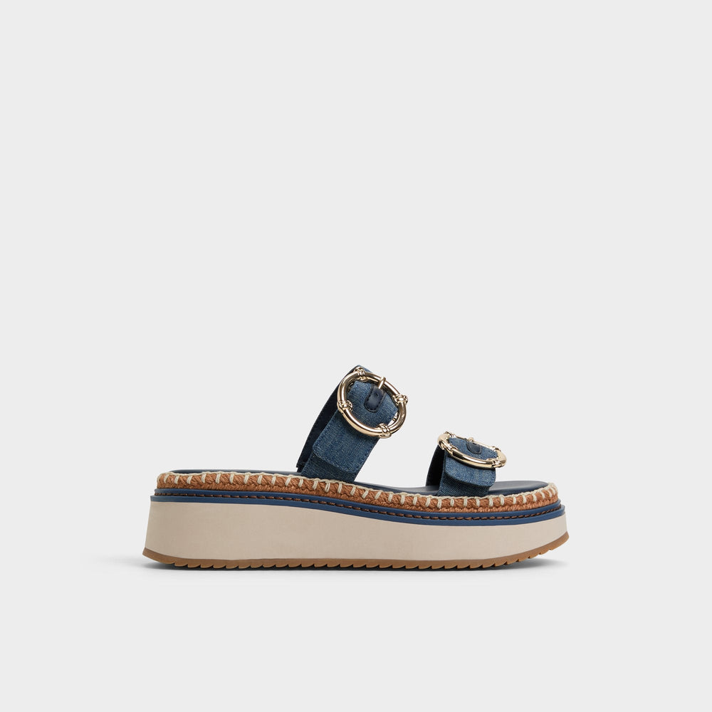 Aldo Kaeithien Dark Blue Women's Platform sandals - Slide sandal