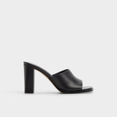 Aldo Re in Sophia Black - Heeled mule, Block heel