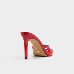 Aldo Lovemule in Medium Red - Heeled mule, Stiletto heel