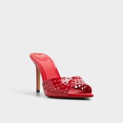 Aldo Lovemule in Medium Red - Heeled mule, Stiletto heel