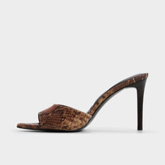 Aldo Anniebrilden in Brown Multi 14190598 - Heeled mule, Stiletto heel