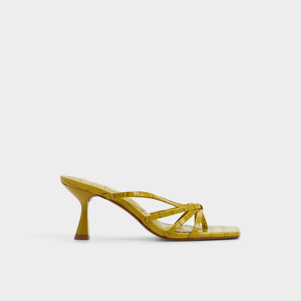 Aldo Lumera in Other Yellow - Heeled mule, Stiletto heel