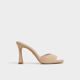 Aldo Jennifer in Medium Beige - Heeled mule, Stiletto heel