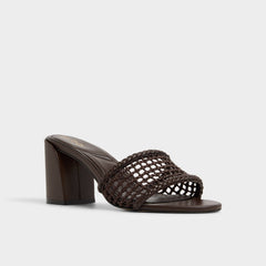 Aldo Beachdate Dark Brown Women's Block heels - Heeled mule, Block heel