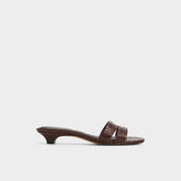 Aldo Scarletta Dark Brown Women's Heeled mules - Heeled mule, Kitten heel