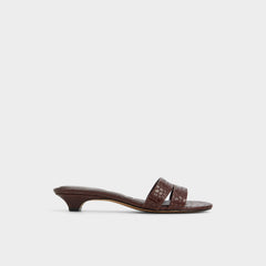 Aldo Scarletta Dark Brown Women's Heeled mules - Heeled mule, Kitten heel