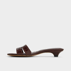 Aldo Scarletta Dark Brown Women's Heeled mules - Heeled mule, Kitten heel