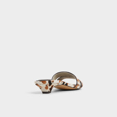 Aldo Scarletta White/Black Women's Heeled mules - Heeled mule, Kitten heel