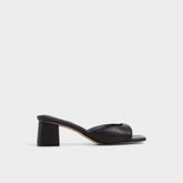 Aldo Aneky in Black - Heeled mule, Block heel