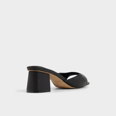 Aldo Aneky in Black - Heeled mule, Block heel