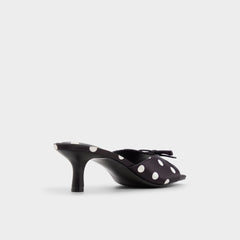 Aldo Belerose in Black White - Heeled mule, Stiletto heel