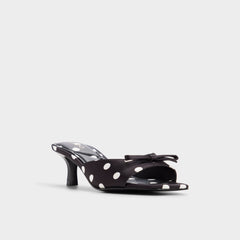 Aldo Belerose in Black White - Heeled mule, Stiletto heel