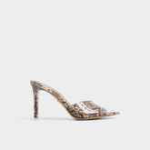 Aldo Anitabrilden Other Grey Women's Mule slides - Heeled mule, Stiletto heel