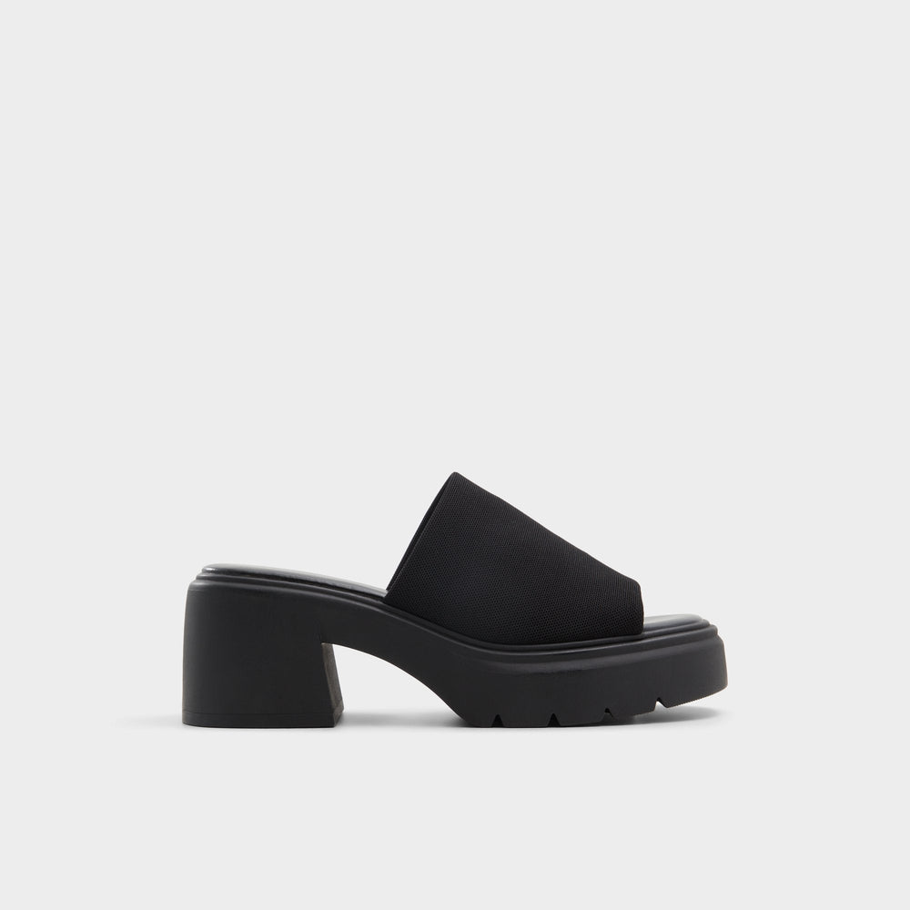 Aldo Harrietta Black Women's Wedges - Heeled mule, Block heel