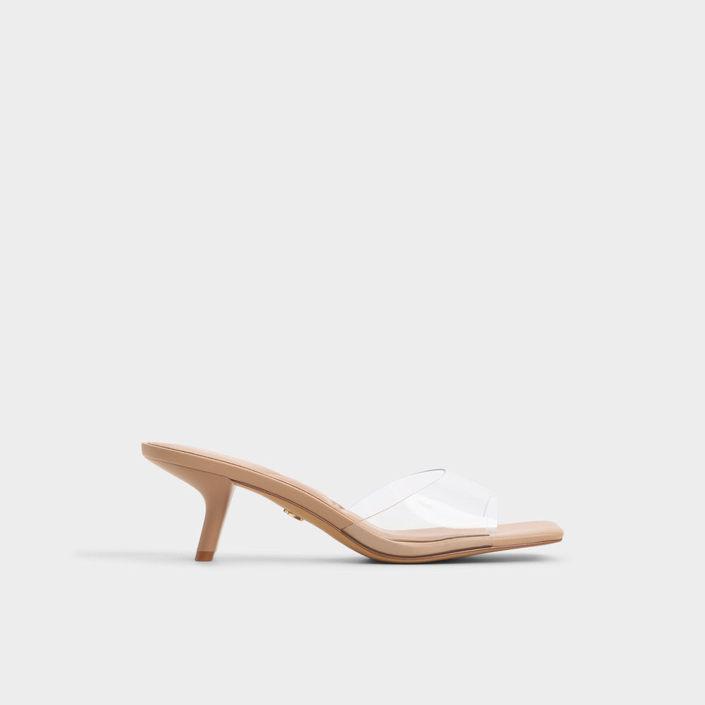 Aldo Enchanting Tan Women's Heeled mules - Heeled mule, Kitten heel