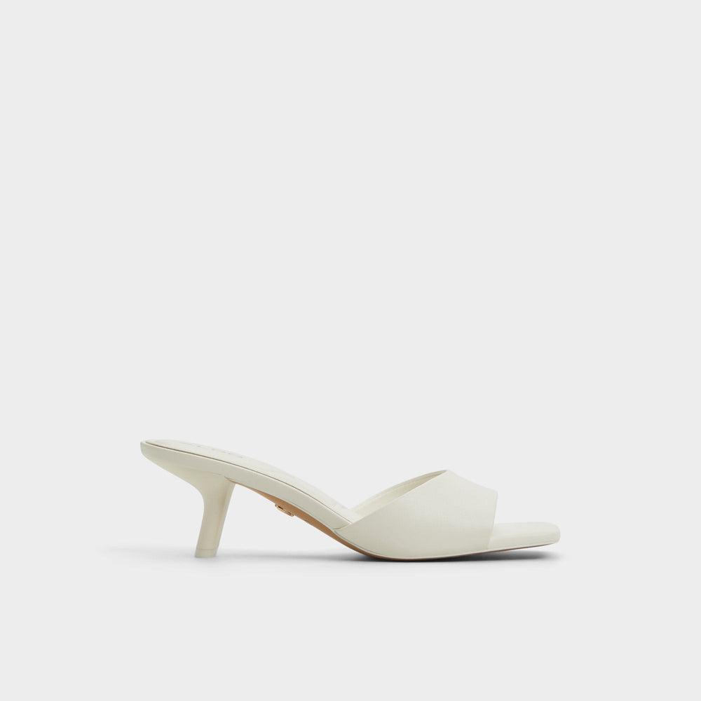 Aldo Enchanting White Women's Heeled mules - Heeled mule, Kitten heel