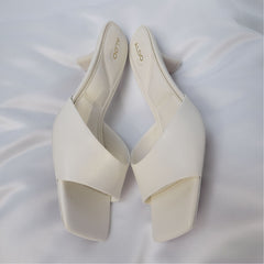 Aldo Enchanting White Women's Heeled mules - Heeled mule, Kitten heel