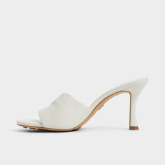 Aldo Lyhanna White/Bone Women's Heeled mules - Heeled mule, Stiletto heel