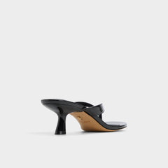 Aldo Jump Black Women's Strappy sandals - Heeled flip flop, Kitten heel