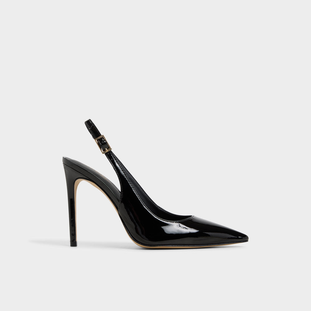 Aldo Stessysling Black Women's Pumps - Sling back high heel, Stiletto heel