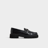 Aldo Danrose Black Women's Loafers & Oxfords - Loafer, Lug sole