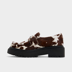 Aldo Miravelle in Open Brown - Loafer, Lug sole