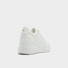 Aldo Iconistep White Overflow Women's Low top sneakers - Wedge sneaker, Wedge heel