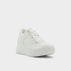 Aldo Iconistep White Overflow Women's Low top sneakers - Wedge sneaker, Wedge heel