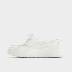 Aldo Wildbreeze Open White Women's Slip on sneakers - Boat shoe, Platform