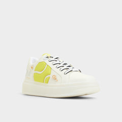Aldo Clubchamp White Combo Women's Platform and wedge sneakers - Low top sneaker