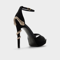Aldo Medusa in Other Black 14266744 - Strappy heeled sandal, Platform