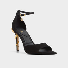 Aldo Medeza in Black - Strappy heeled sandal
