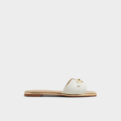 Aldo Alamassi Open White Women's Flats - Slide sandal