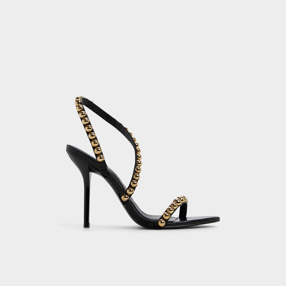 Aldo Attey in Black - Strappy heeled sandal, Stiletto heel