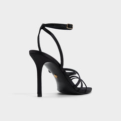Aldo Solania Black Women's Strappy sandals - Strappy heeled sandal, Stiletto heel