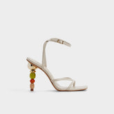 Aldo Beachglass in White Bone - Strappy heeled sandal