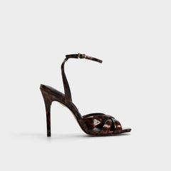 Aldo Meteora in Open Brown - Strappy heeled sandal, Stiletto heel