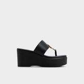 Aldo Friegan in Black - Slide sandal, Wedge heel