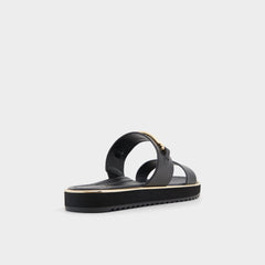 Aldo Lagoon Other Black Women's Strappy sandals - Strappy flat sandal, Footbed sandal