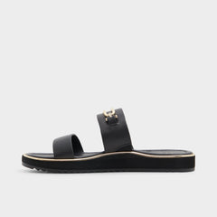 Aldo Lagoon Other Black Women's Strappy sandals - Strappy flat sandal, Footbed sandal