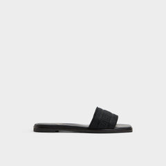 Aldo Oceania Black Women's Flats - Slide sandal