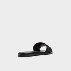 Aldo Oceania Black Women's Flats - Slide sandal