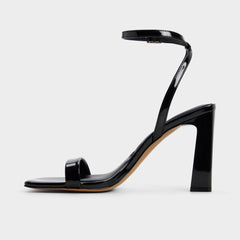 Aldo Azzira in Black - Strappy heeled sandal, Block heel