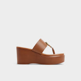Aldo Friegan in Medium Brown - Slide sandal, Wedge heel