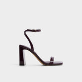 Aldo Azzira in Bordo - Strappy heeled sandal, Block heel