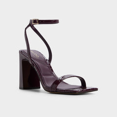 Aldo Azzira in Bordo - Strappy heeled sandal, Block heel