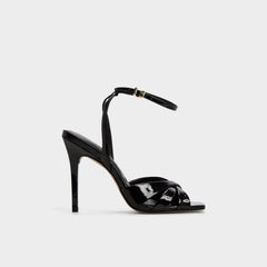 Aldo Meteora in Black - Strappy heeled sandal, Stiletto heel