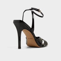Aldo Meteora in Black - Strappy heeled sandal, Stiletto heel